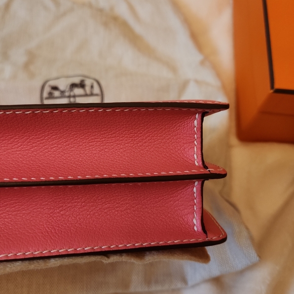 Hermes pink roulis crossbody bag - Picture 4 of 7